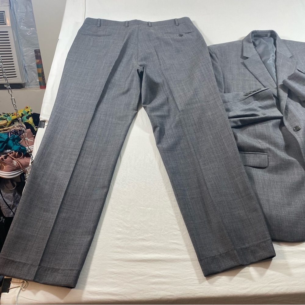 Chaps Suit Men’s Wool Charcoal Slacks blazer Jacket - Picture 9 of 16